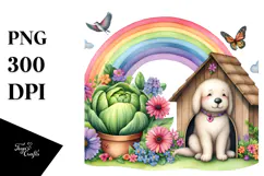 Colorful Dog House Illustration | Clipart Product Image 1