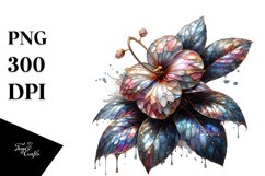 Detailed Shiny Impatiens Watercolor Splash Product Image 1