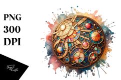 Stained Cosmos Clipart Product Image 3