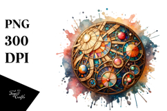 Stained Cosmos | Sublimation | Clipart Product Image 1