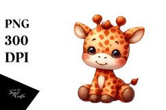 Smiling Plush Giraffe | Sublimation | Clipart Product Image 3