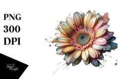 Abstract Pastel Shiny Gerbera, 20 oz Tumbler Product Image 1