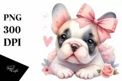 Cute French Bulldog | Clipart Product Image 1