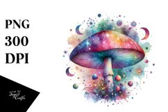 Colorful Magical Mushroom Splash | Clipart Product Image 3