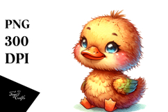 Smiling Plush Duck | Sublimation | Clipart Product Image 1
