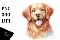 Colorful Whimsical Chesapeake Bay Retriever Clipart Product Image 3
