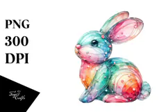 Colorful Pastel Bunny Made of Title Product Image 1