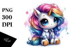 Cute Unicorn Vibrant Drawing Title Product Image 1