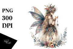 Detailed Boho Fairy | Clipart Product Image 1