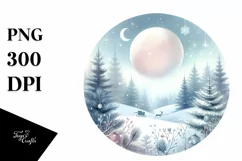 Pastel Watercolor Winter Image, Transparent PNG Product Image 1