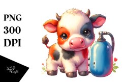 Simple Baby Cow Pumpin | Sublimation Clipart Product Image 3