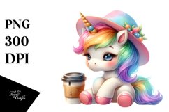 Cute Baby Unicorn Clipart Product Image 3