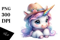 Cute Baby Unicorn Clipart Product Image 3