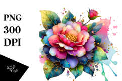 Shiny Camellia PNG Product Image 1