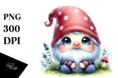Cute Watercolor Small Gnome Smiling Product Image 3