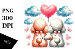Cute Cloud Poodle PNG Product Image 1