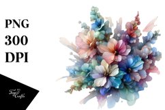 Abstract Pastel Shiny Delphinium | Sublimation | Clipart Product Image 3