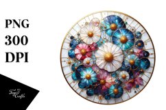 Stained Cosmos Watercolor Splash | Clipart Product Image 1