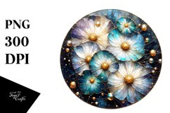 Stained Cosmos Watercolor Splash | Clipart Product Image 1