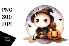 Cute Baby Snail Halloween PNG Product Image 1