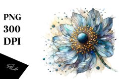 Stained Anemone with Metallic Insertions | Clipart Product Image 3