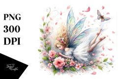Fairy Tumbling Spring Petals Wind | Clipart Product Image 1
