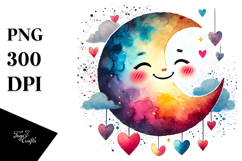 Washed Moon PNG Product Image 1
