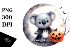 Cute Baby Koala Halloween PNG Product Image 1