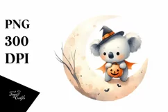 Cute Baby Koala Halloween PNG Product Image 3