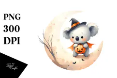 Cute Baby Koala Halloween PNG Product Image 1
