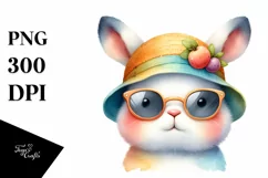 Colorful Baby Rabbit Sublimation Clipart Product Image 3