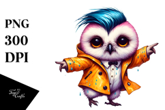 Dancing Owl Raincoat PNG Product Image 1