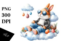 Happy Bunny in Sunglasses, PNG Product Image 1