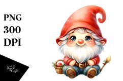 Cute Watercolor Small Gnome Smiling Product Image 3