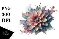 Abstract Pastel Dahlia | Clipart Product Image 3