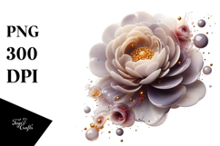 Abstract y Flower Sublimation Clipart Product Image 1