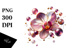 Abstract Orchid, PNG Product Image 1