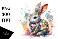 Colorful Bunny Made of Diamonds Title Product Image 1