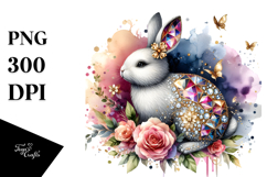 Colorful Bunny Made of Diamonds Title Product Image 1