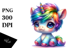 Vibrant Dressed Unicorn, Transparent PNG Product Image 1