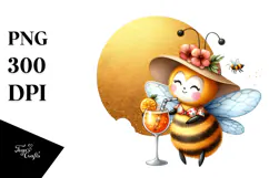 Bee Wearing Beachwear, Transparent PNG Product Image 1