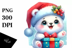 Expressive Baby Polar Bear, Transparent PNG Product Image 1