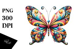Colorfull Butterfly | Sublimation Clipart Product Image 3