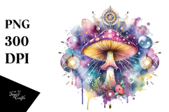 Vibrant Magical Celestial Mushroom Title Product Image 1