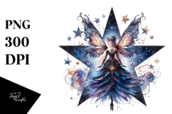 Gothic Fairy on Star PNG Product Image 1