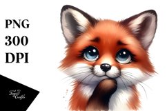 Funny Fox with Expressive Eyes | Clipart Product Image 1