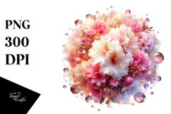 Abstract Shiny Rhododendron | Sublimation | Clipart Product Image 3