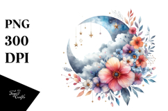 Vibrant Boho Moon Product Image 1