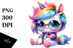 Cute Baby Unicorn Sitting, Style Product Image 1