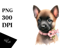 Expressive Baby Malinois, PNG Product Image 1